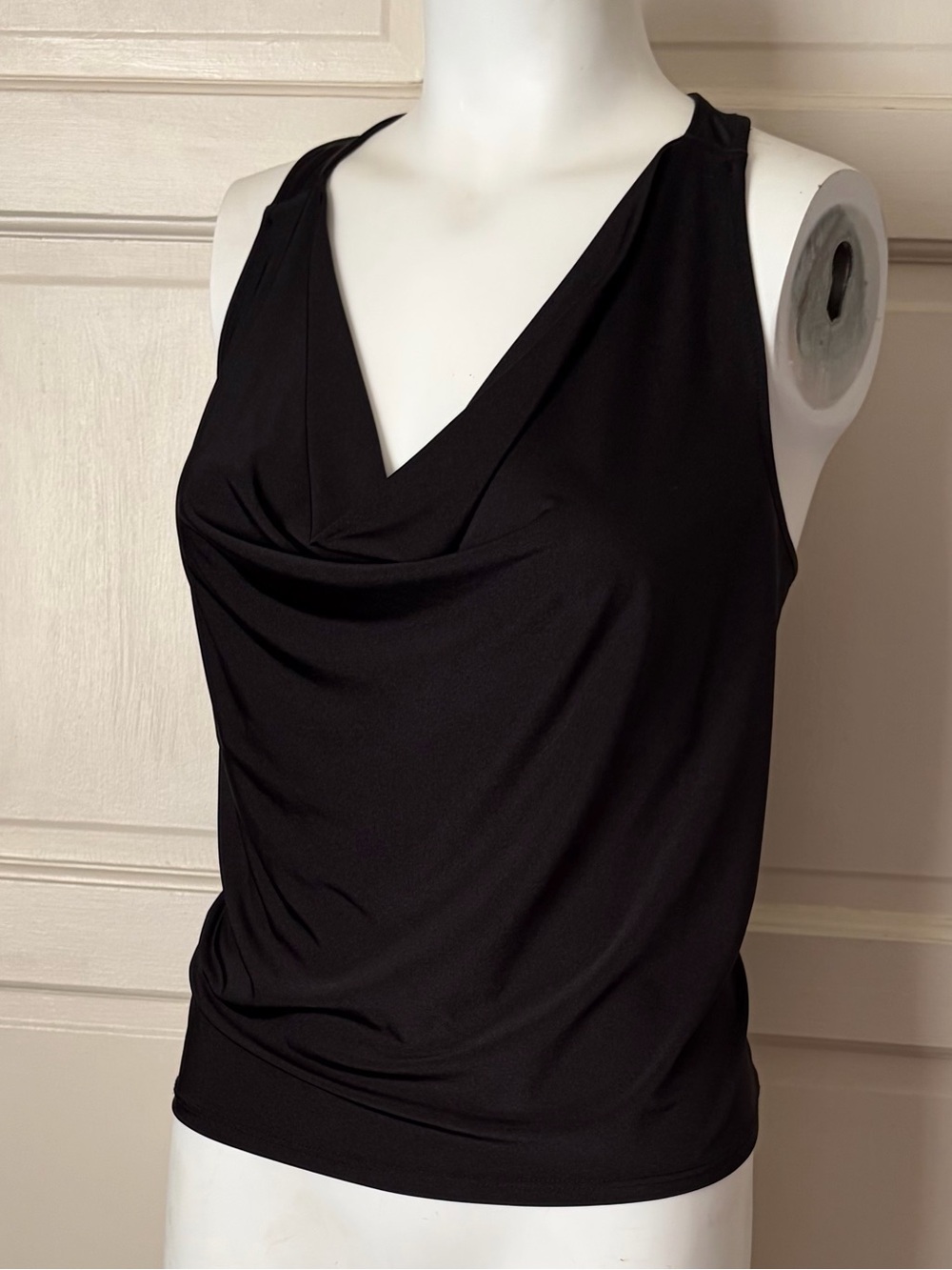Express Black Sleeveless Cowl Neck Tank